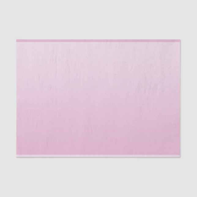 Elegant Gradient pale pink Tissue Paper (Front)