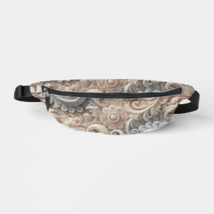 Elegant Gradient Pastel Lace Pattern Medium Gift B Fanny Pack