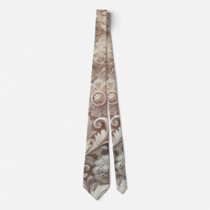 Elegant Gradient Pastel Lace Pattern Tie
