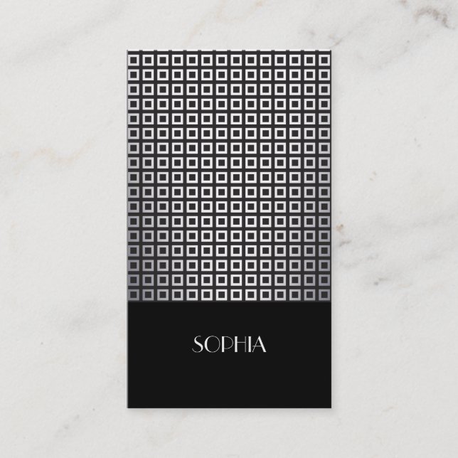 Elegant Gradient Patterned Professional Business Card (Front)