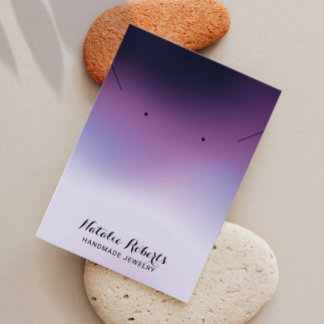 Elegant Gradient Purple Jewellery Earring Display