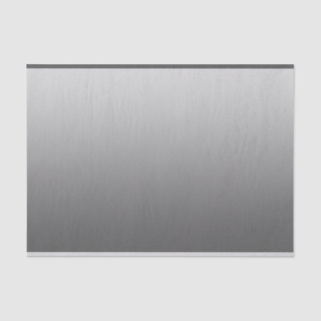 Elegant Gradient Silver Tissue Paper (Front)