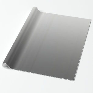 Elegant Gradient Silver Wrapping Paper
