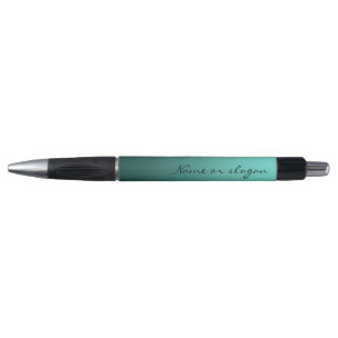 Elegant Gradient Teal with Custom Text Pen