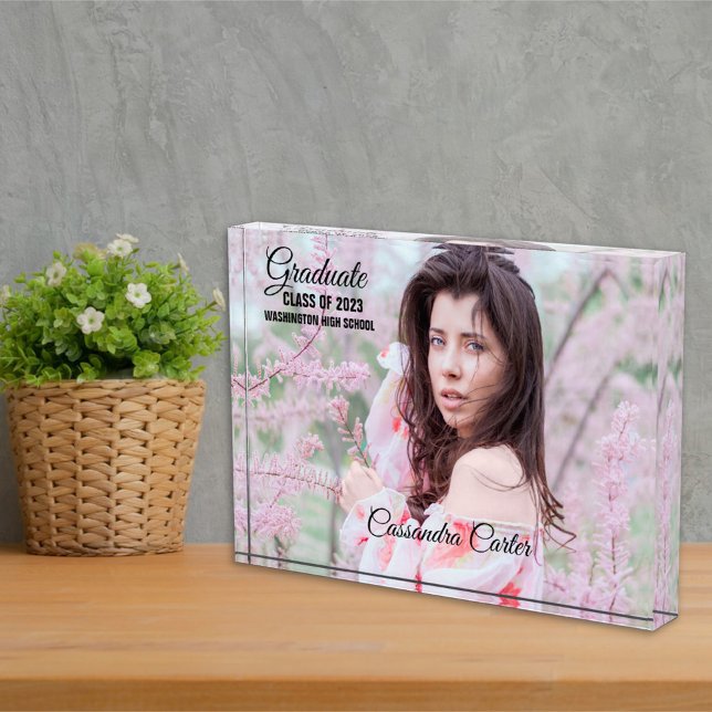 Elegant Graduate Custom Photo Block (Creator Uploaded)