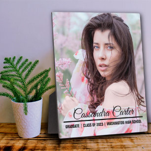 Elegant Graduate Custom Photo  Plaque