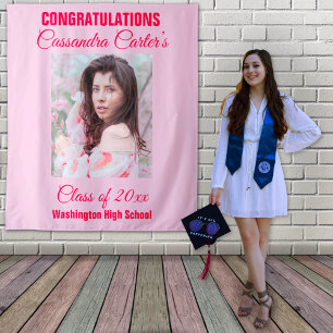 Elegant Graduate Photo Backdrop Tapestry