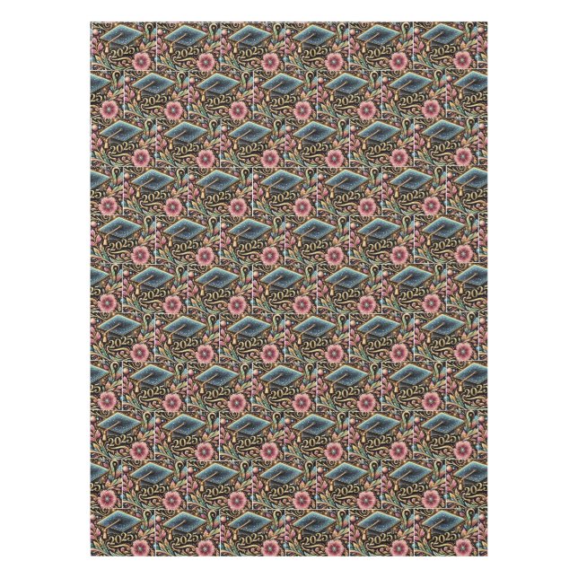 Elegant Graduation 2025 Design 2 Tablecloth (Front)
