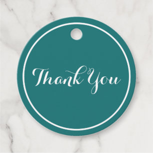 Elegant Graduation Celebration Green and White Favour Tags