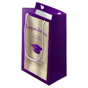 Elegant Graduation Class of 2021 Congratulations S Small Gift Bag