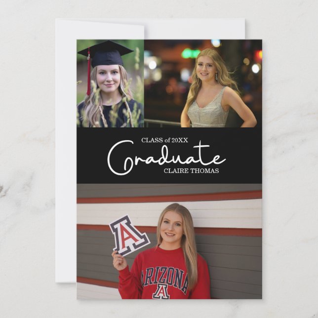 Elegant Graduation Invitation (Front)