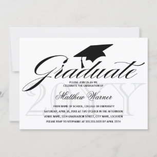 Elegant Graduation Party Invitation