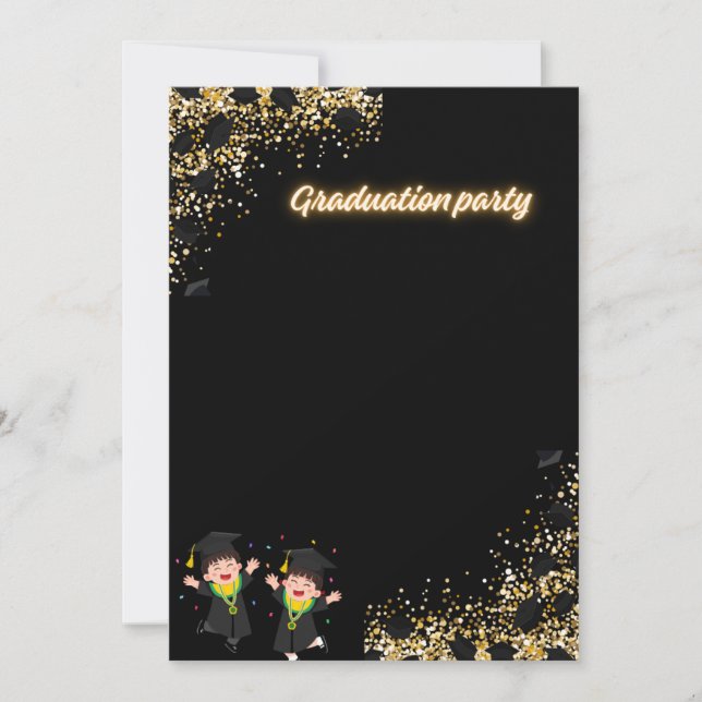 Elegant Graduation Party Invitation (Front)