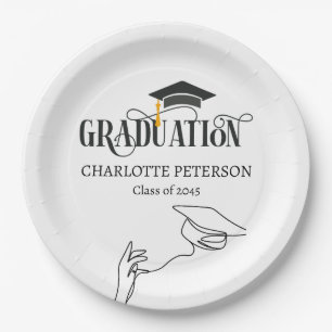 Elegant Graduation Party  Paper Plate