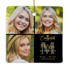 Elegant Graduation Personalized 3 Photo Collage