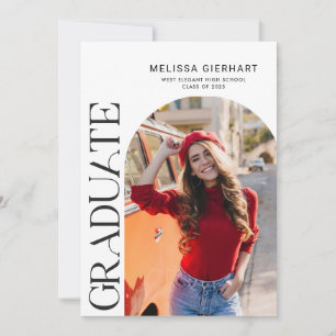 Elegant Graduation Photo 2025 College Grad Announcement