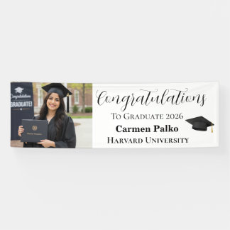 Elegant Graduation Photo Banner | Class of 2026