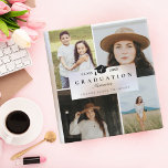 Elegant Graduation Photo Collage Memories Book Binder<br><div class="desc">Stylish and beautiful graduation memories photo keepsake binder to put your photos, etc. of your graduation journey for you to cherish for years to come. Our design features an 8 photo collage gride for you to add your special photo memories. Four photos on the front of the binder and four...</div>