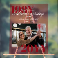 Élégant grand nombre 40e anniversaire de Mariage P