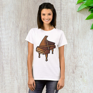 Elegant Grand Piano Music Lovers Design T-Shirt