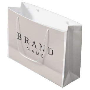 Élégant Grand Sac De Magasin Personnalisé