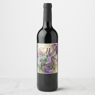 Elegant Grapes Food and Beverage Label Set