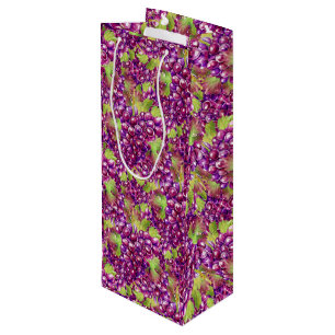 Elegant Grapes Paper Wine Tote Wine Gift Bag