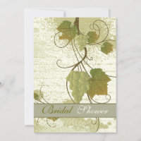 Elegant grapevine fall wedding bridal shower