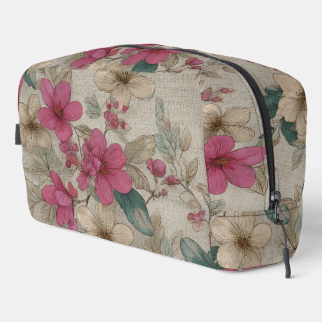 Elegant Gray Floral Bag (Right Corner)