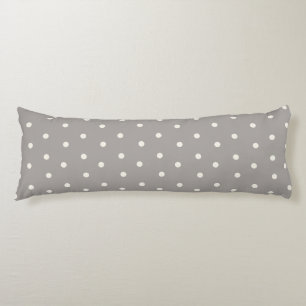 Elegant Gray Polka Dot Baby Body Pillow