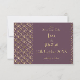 Elegant Great Gatsby Art Deco Save the Dates Save  Date