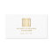 Elegant Greek Key Designer Logo Gold/White