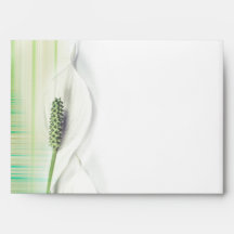 Elegant Green and White Peace Lily with stripes