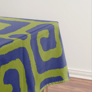 Elegant Green &blue Abstract pattern Tablecloth