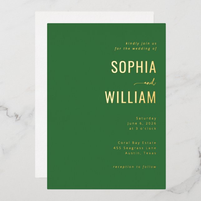 Elegant Green Calligraphy (Front/Back)