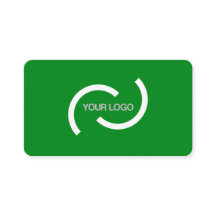 Elegant green card. Customize with your own logo.