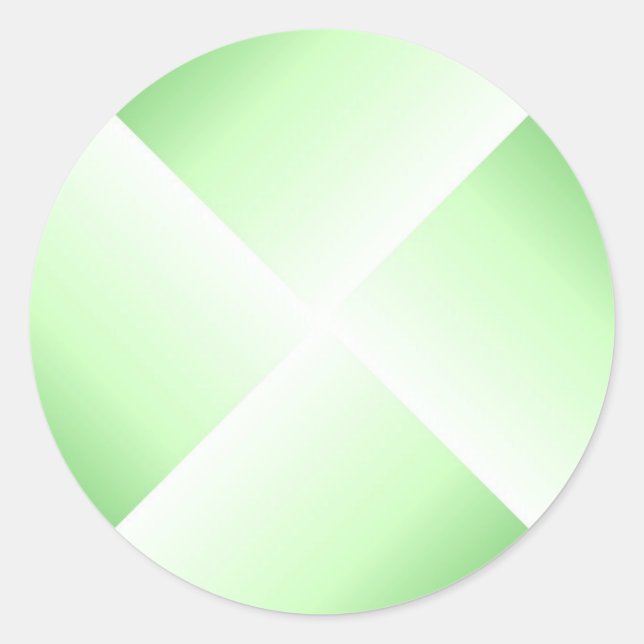 Elegant Green Colour Template Blank Custom Classic Round Sticker (Front)