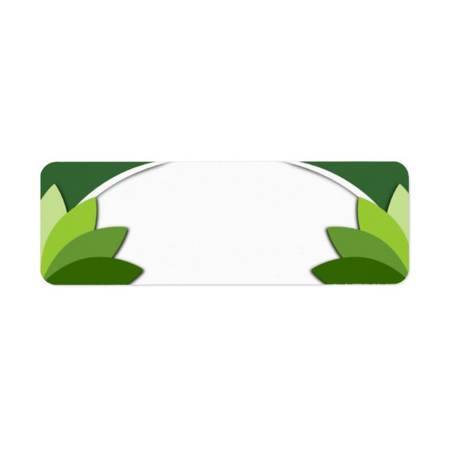 Elegant Green Florals Template (Front)