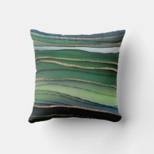 Elegant Green Gold Glitter Gradient Abstract  