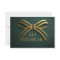 Elegant Green & Gold Ribbon Gift Certificate Card 