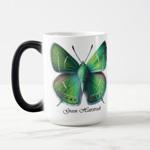 Elegant Green Hairstreak Butterfly Wrap Magic Mug