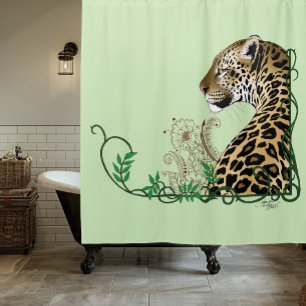 Elegant Green Leopard Botanical Henna