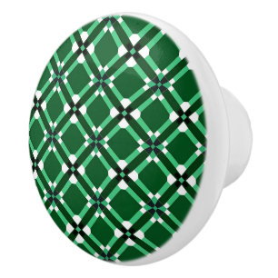 Elegant Green Modern Chic Stylish Cabinet Pattern  Ceramic Knob