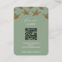 Elegant Green Paper Crane Wedding