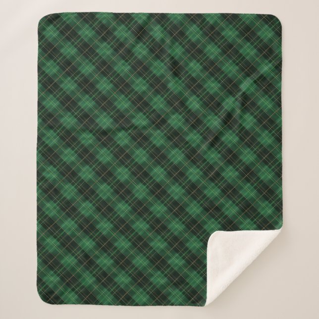 Elegant Green Plaid Christmas (Devant)