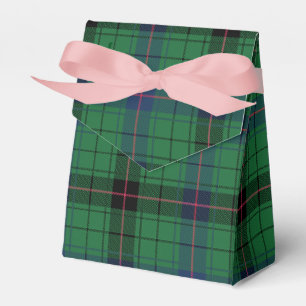 Elegant Green Plaid Davidson Tartan Favor Box