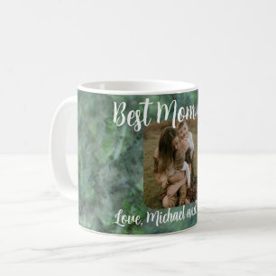 Elegant green quartz marble granite pattern   coffee mug
