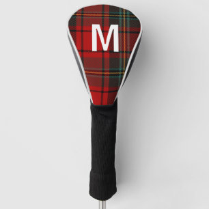 Elegant green & red tartan plaid Personalized Golf Head Cover