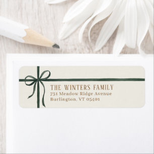 Elegant Green Ribbon Holiday