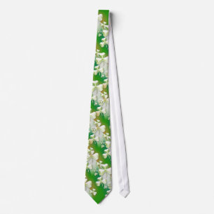 Elegant green Shamrocks Tie